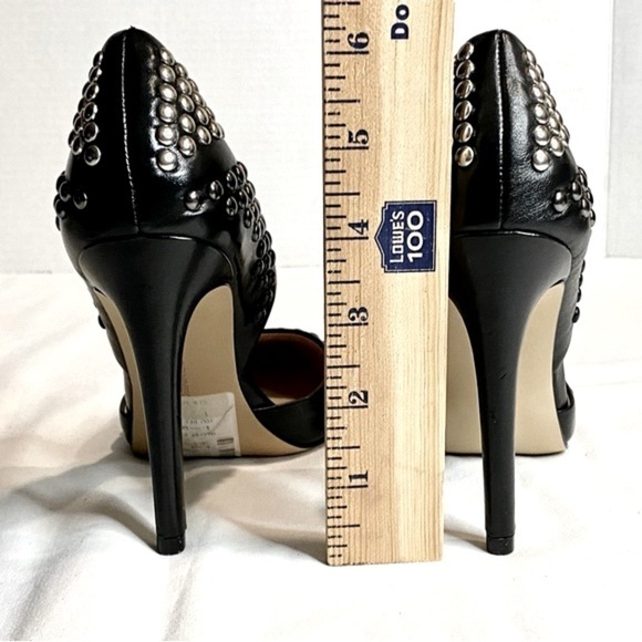 NWT — French Connection D’Orsay Silver to Black Studded Hombre Heels Size 6.5 - Picture 13 of 13